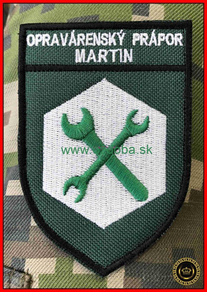 ZNAK VOJENSKÝ OPRAVÁRENSKÝ PRÁPOR MARTIN FAREBNÝ