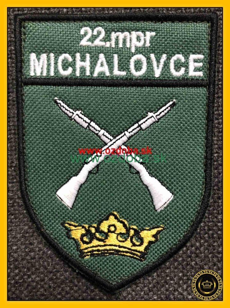 RUKÁVOVÝ ZNAK 22 MRP MICHALOVCE FAREBNÝ