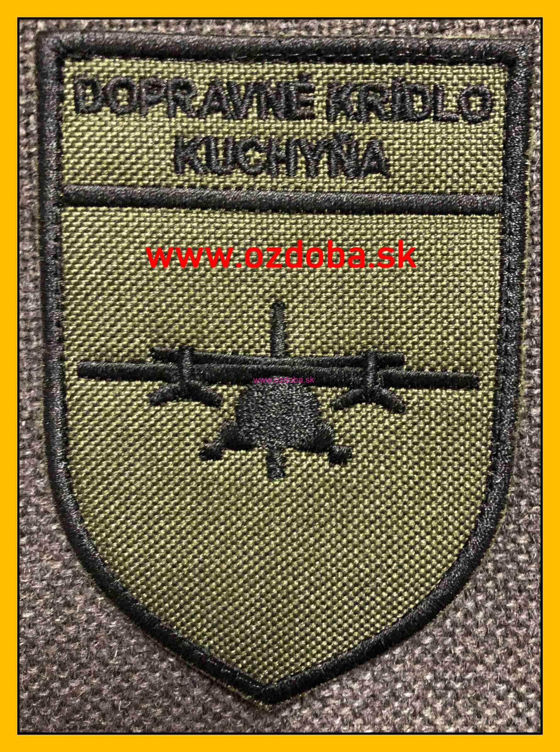 RUKÁVOVÝ ZNAK DOPRAVNÉ KRÍDLO KUCHYŇA OLIVA