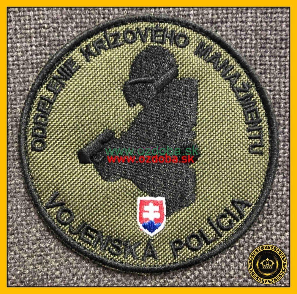 RUKÁVOVÝ ZNAK KRÍZOVÝ MANAŽMENT VOJENSKÁ POLÍCIA AN VERZIA