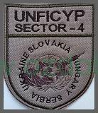  ZNAK UNFICYP SECTOR 4 CYPRUS