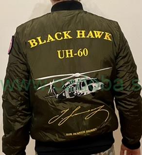 BOMBER bunda UH-60 BLACK HAWK veľkosť L