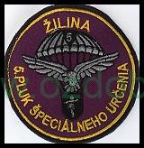 ZNAK VÝŠIVKA 5 PLUK ŠPECIÁLNEHO URČENIA  ŽILINA