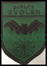 ZNAK VÝŠIVKA prRLPs ZVOLEN ČIERNY