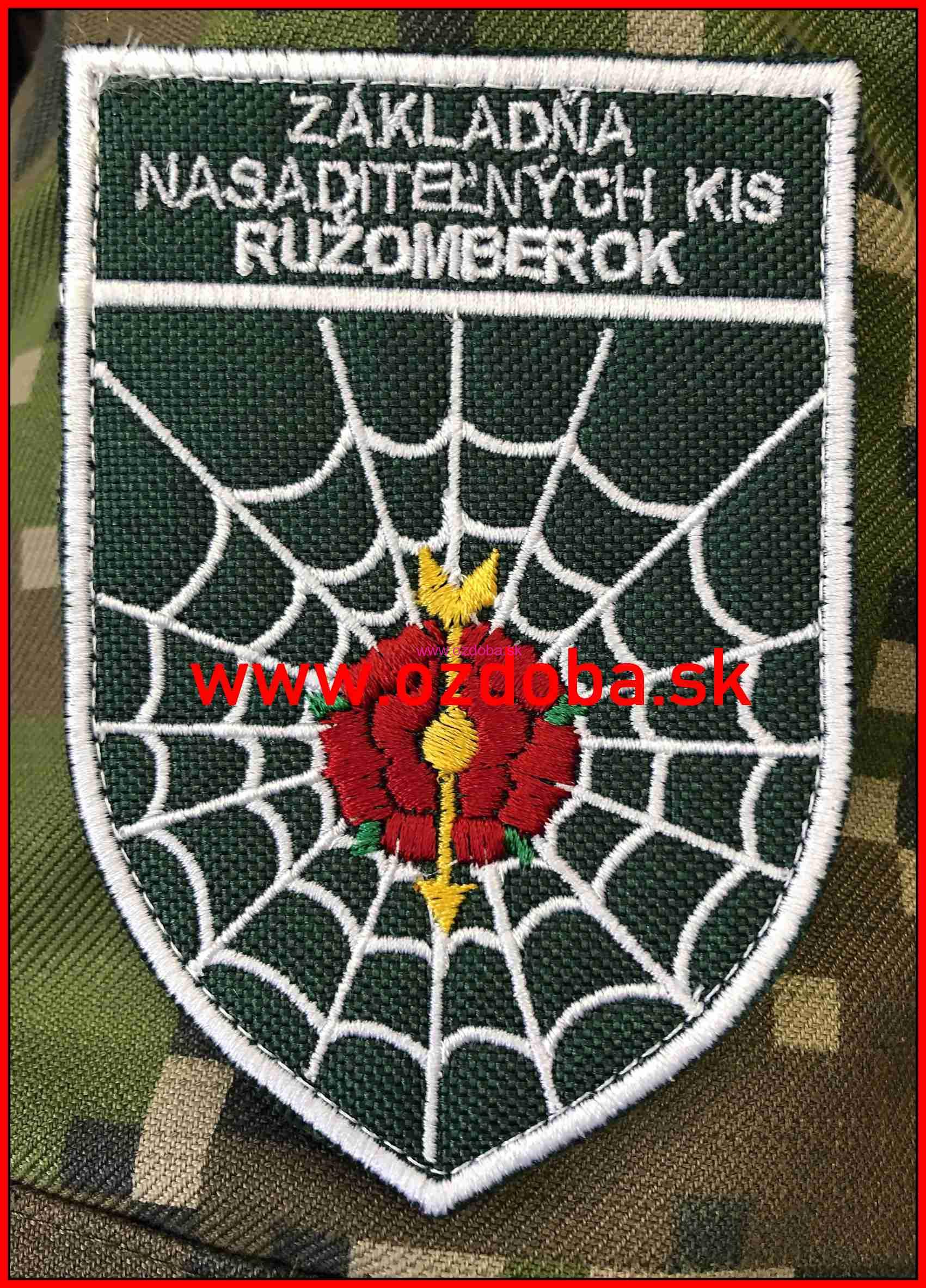 Znak základňa nasaditeľných KIS RUŽOMBEROK farebný starý typ